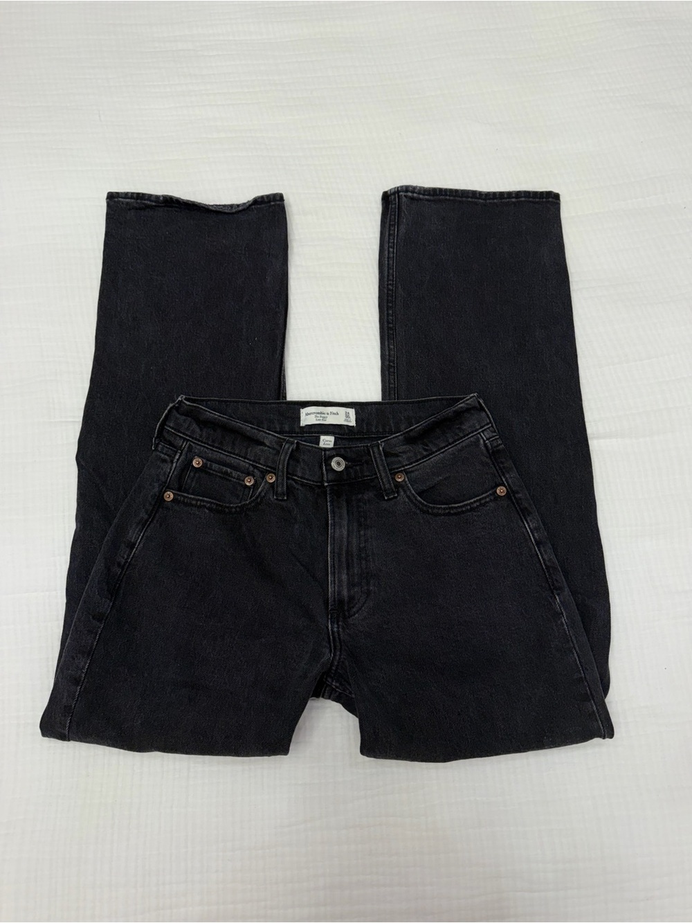 abercrombie & fitch curve love low rise baggy jeans